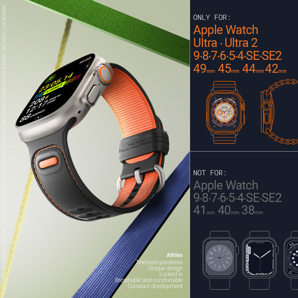 Athlex Band Active Orange for Apple Watch (49/45/44/42mm)