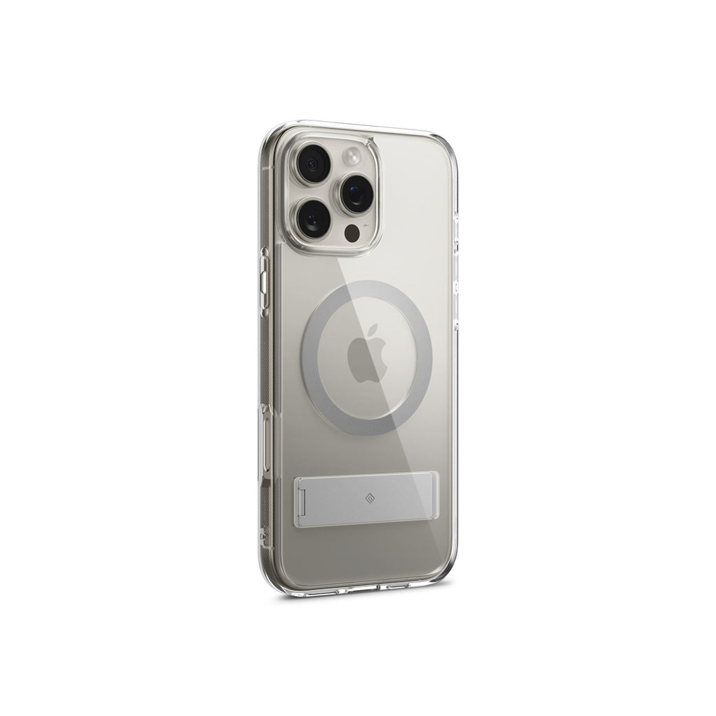 Capella Mag KickStand for iPhone 16 Pro - Clear Gray