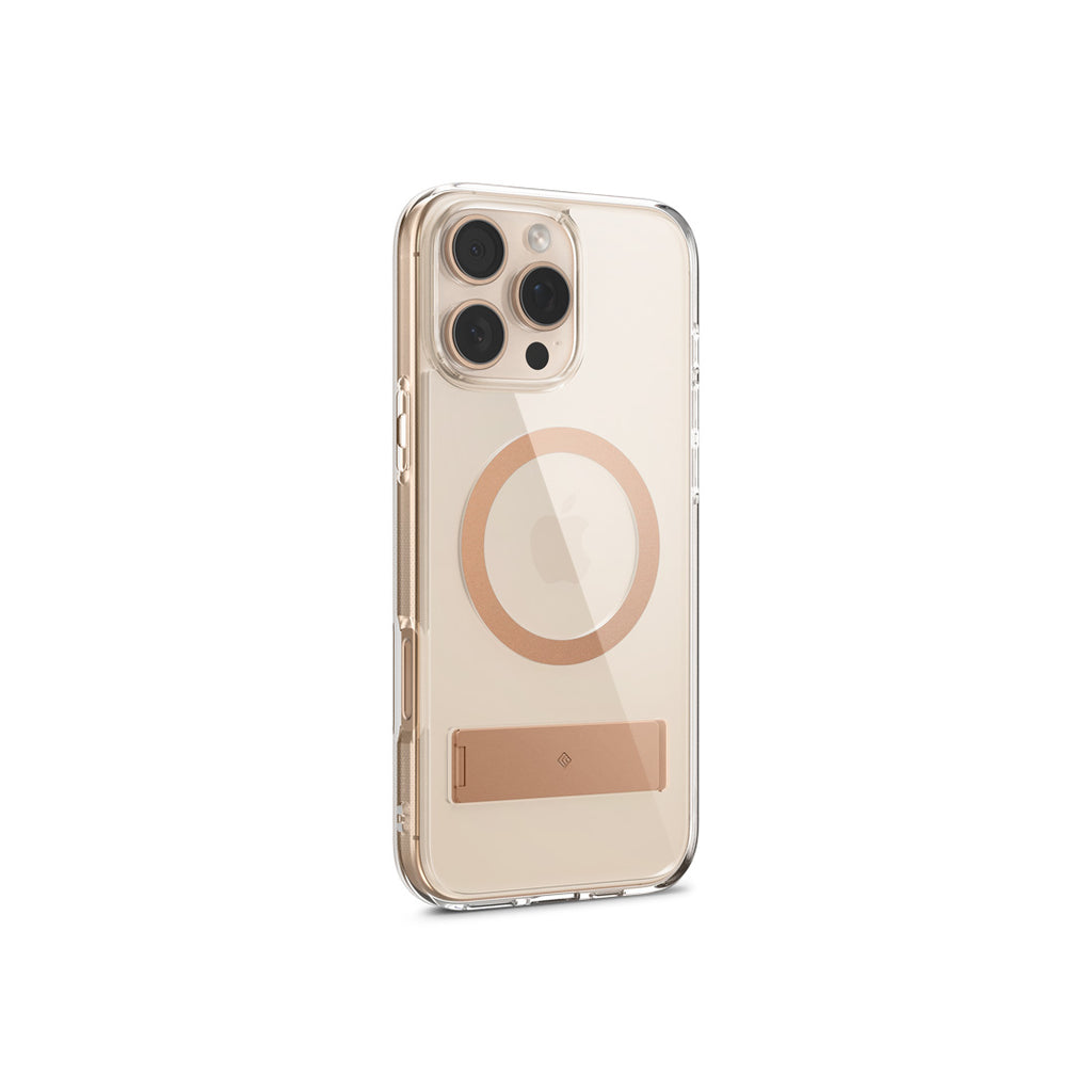 Capella Mag KickStand for iPhone 16 Pro - Clear Sepia Gold