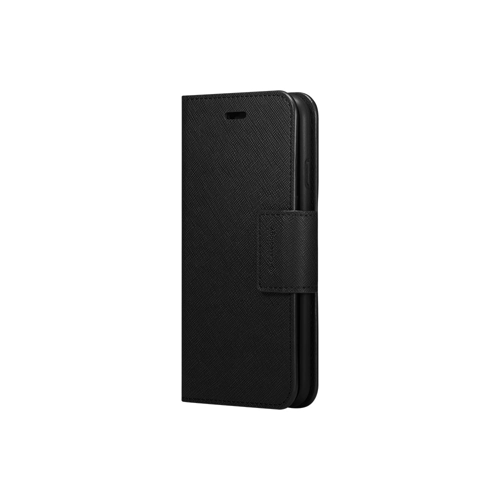 Calin Saffiano Black For iPhone SE 2020